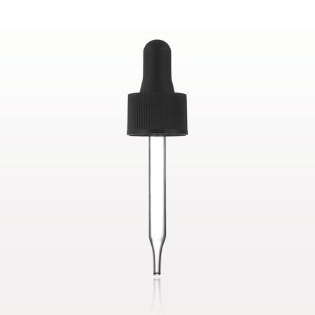Dropper Cap with Ridged Neck, Black for 29591, 29592, 29593