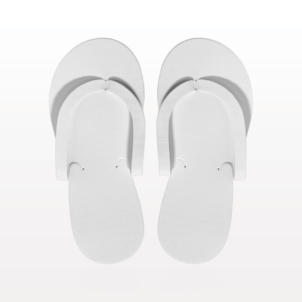 Non-Skid Pedicure Thong Slippers, White