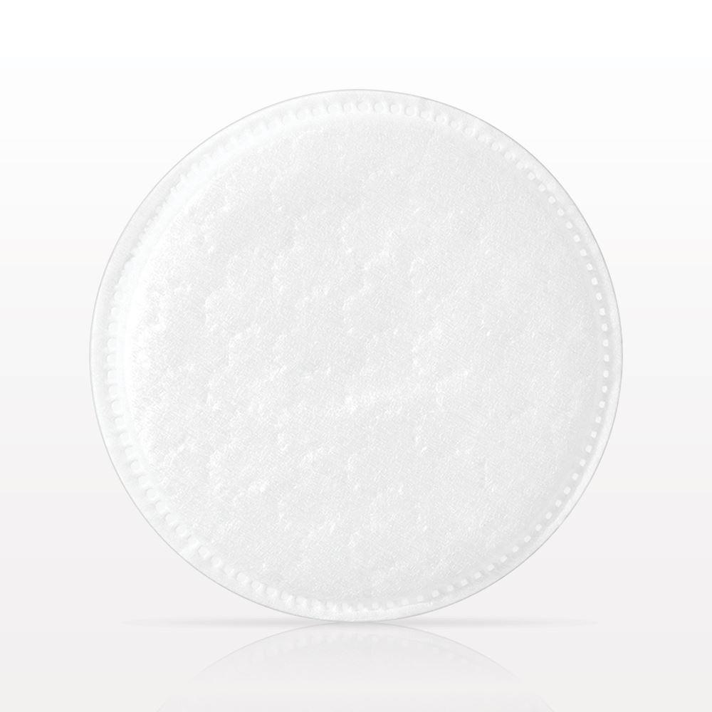 Textured Round Cotton Pad with Stitched Edges