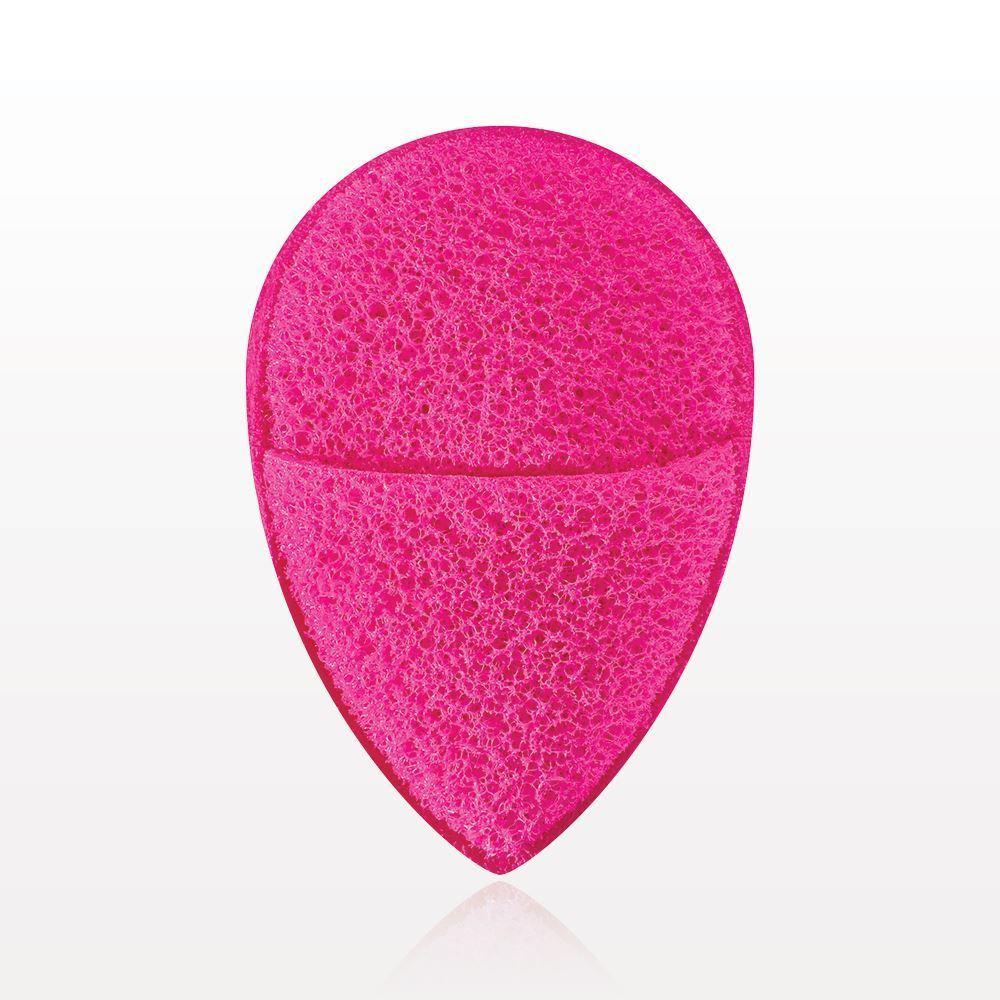 Finger Mitt Facial Exfoliating Sponge, Hot Pink