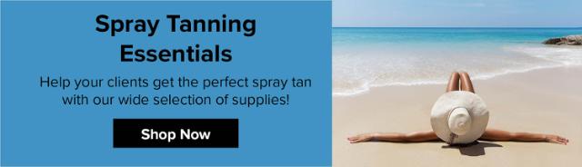 Spray Tanning Essentials. Help your clients get the perfect spray tan with our wide selection of supplies! Shop now.