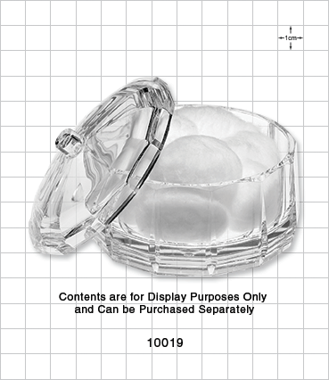 Round Container with Lid, Clear