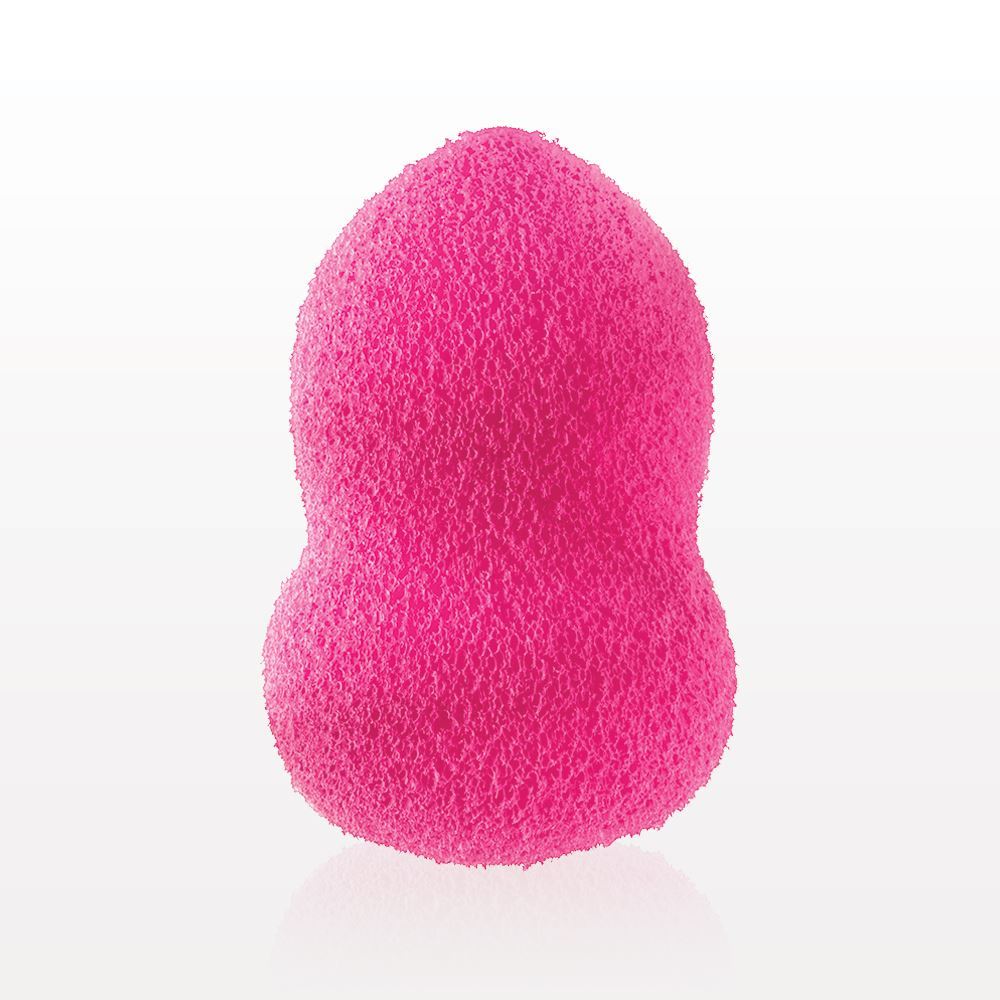 Gentle Exfoliating Oblong Sponge, Hot Pink