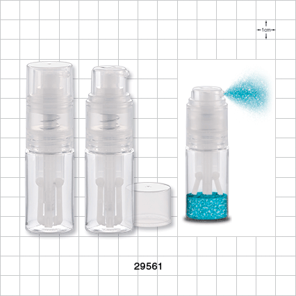 Fine Mist Powder Spray Bottle, Clear