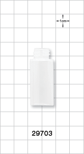 6cc Natural Cylinder Bottle, Bulk Packed