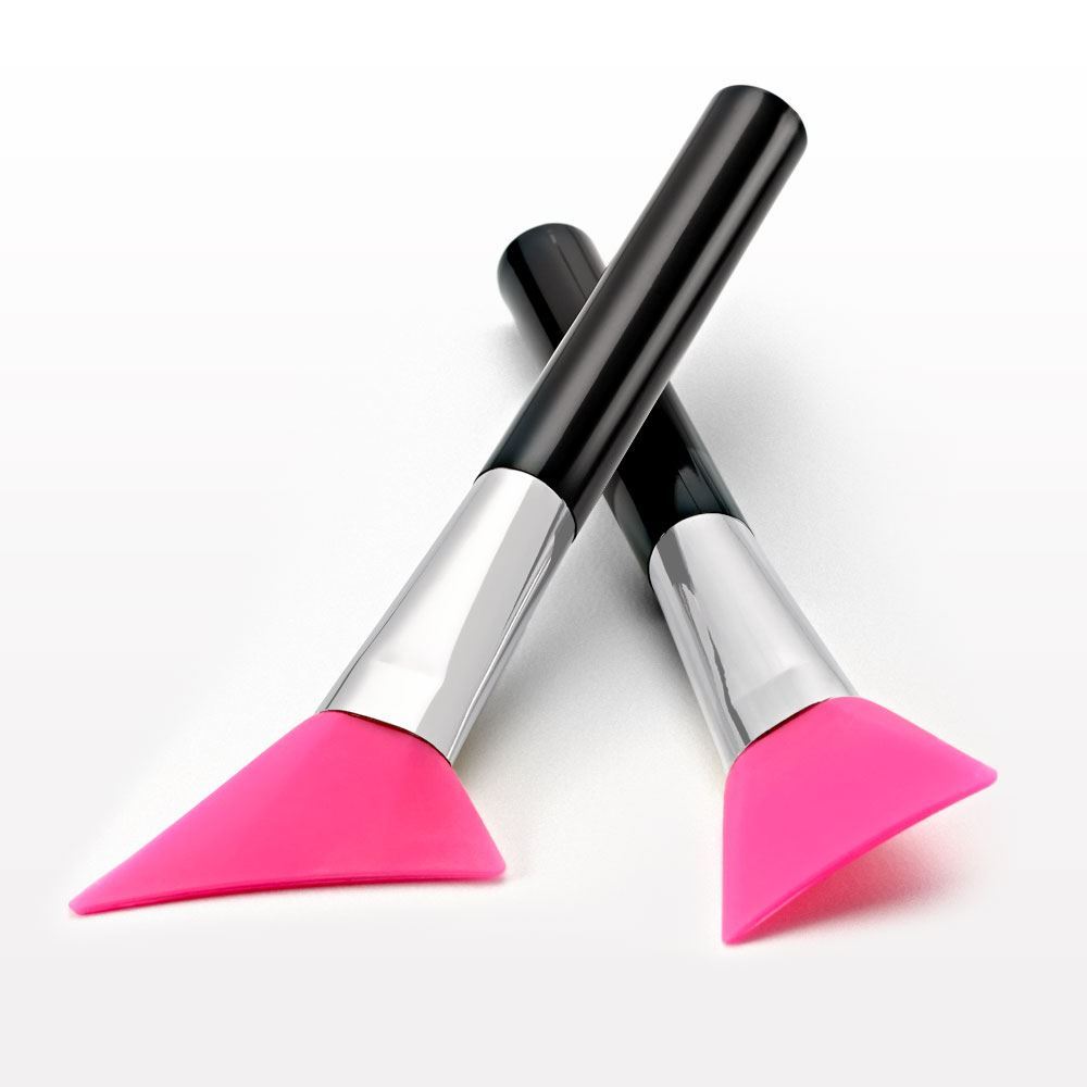 Angled Multi-Purpose Silicone Applicator, Pink