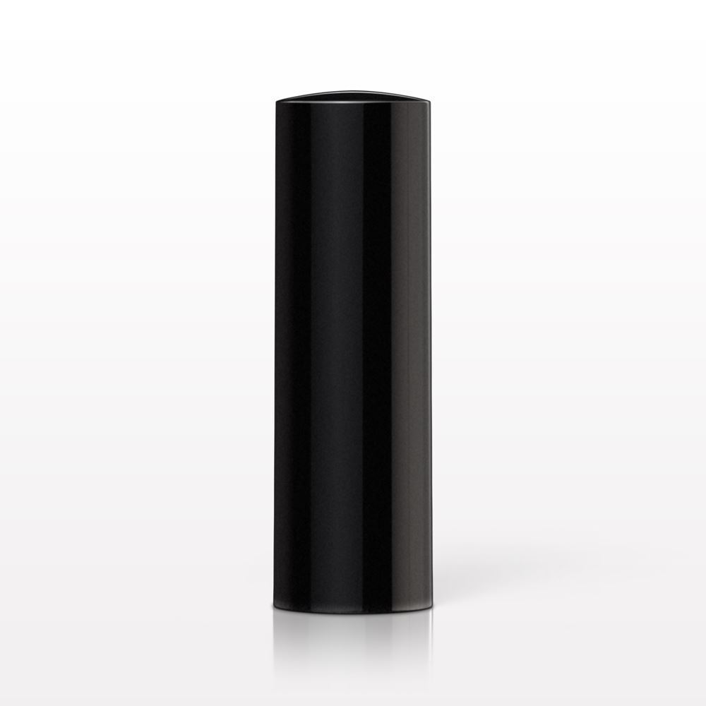 Slim Slanted Lipstick Tube and Cap, Black