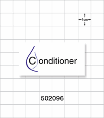 Water Resistant Peel & Stick Conditioner Label 1