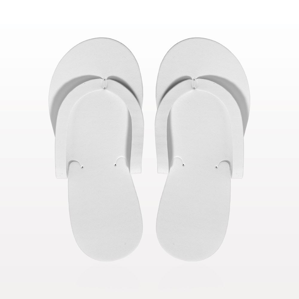 Non-Skid Pedicure Thong Slippers, White