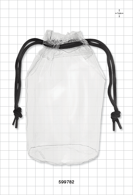 Bag with Black Drawstring, Clear