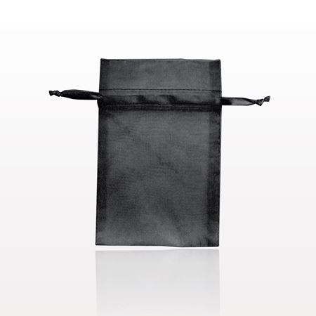 Organza Drawstring Bag, Black