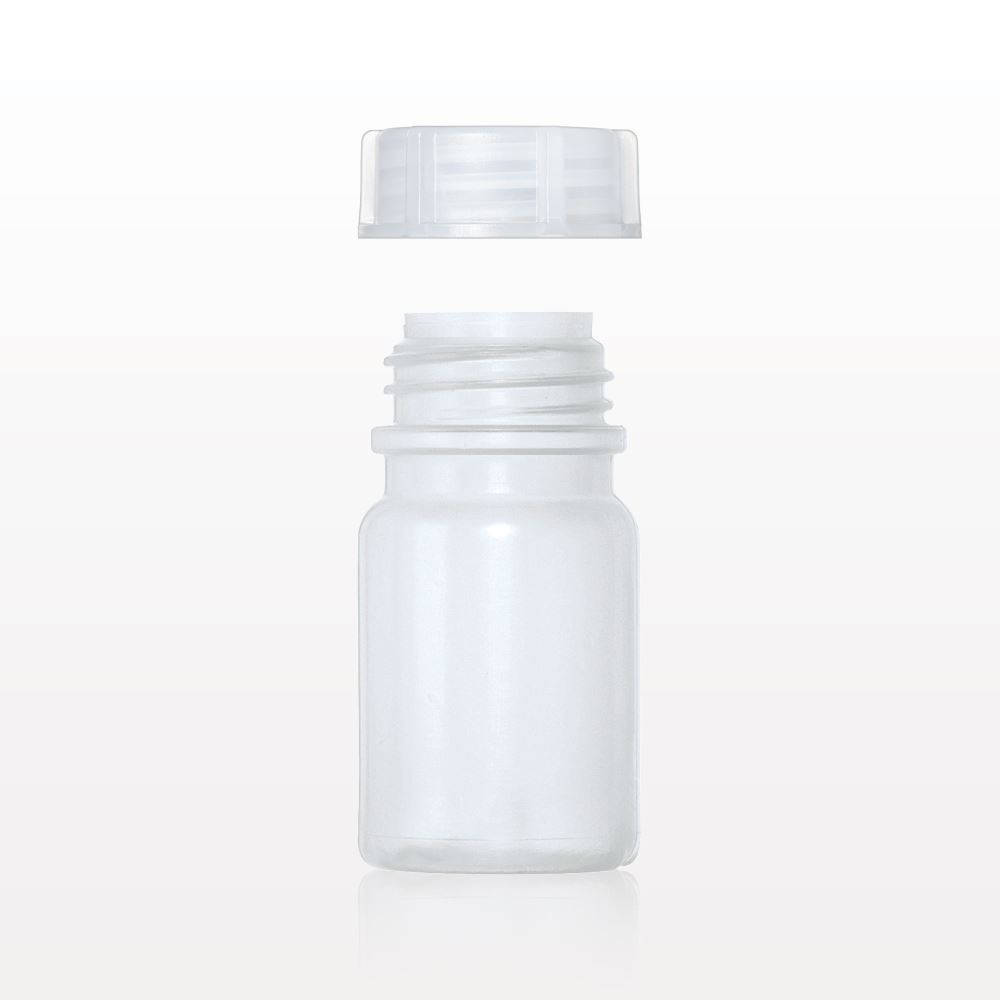 Discontinued Wide Neck Bottle with Screw Cap; Unassembled 50/Bag