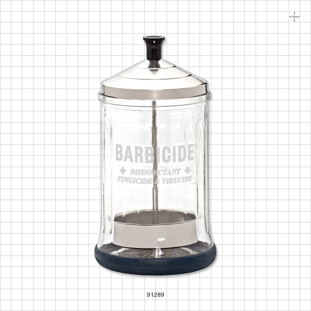 Midsize Barbicide  Disinfectant Jar