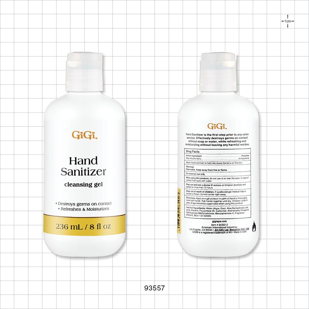 GiGi  Hand Sanitizer Cleansing Gel