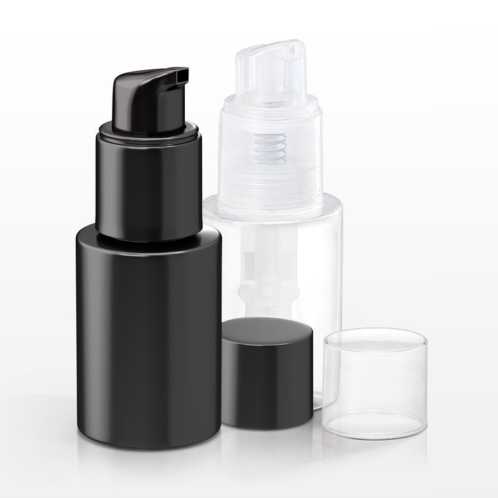 Powder Spray Bottle with Smooth Neck, Clear